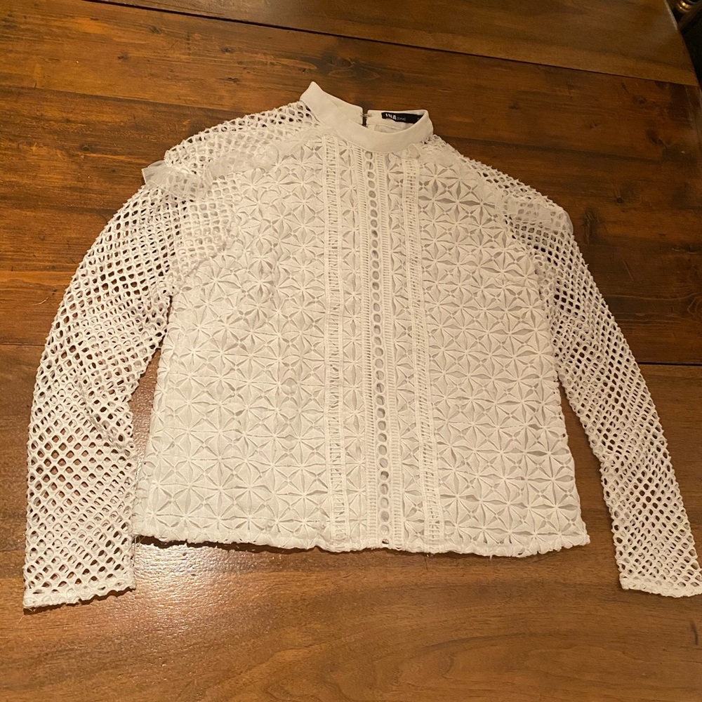 Designer Inspired White Blouse